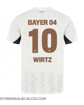 Bayer Leverkusen Florian Wirtz #10 Maglia Gara Trasferta Repliche 2024-25